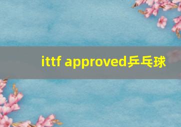 ittf approved乒乓球